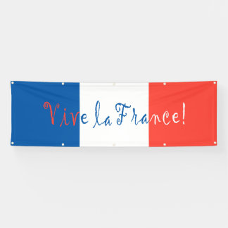 Banderoles Drapeau français Vive La France