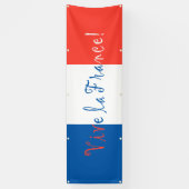 Banderoles Drapeau français Vive La France (Vertical)