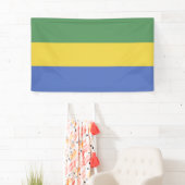 Banderoles Drapeau Gabon (En situation)