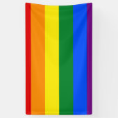 Banderoles Drapeau Gay pride arc-en-ciel LGBT (Vertical)