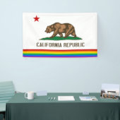 Banderoles Drapeau Gay pride de Californie (Salon professionnel)