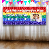 Banderoles Drapeau Gay pride LGBTQ Stripes arc-en-ciel Photo 