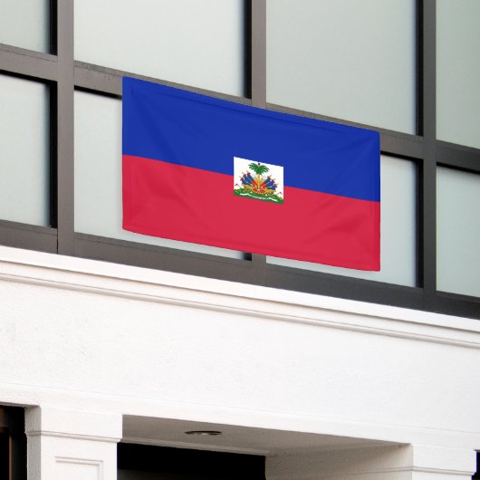 Banderoles Drapeau Haïti (Bâtiment extérieur)