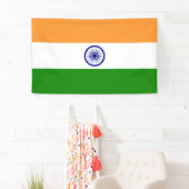 Banderoles Drapeau indien (Inde) (Pays d'Asie du Sud) (Bharat (En situation)