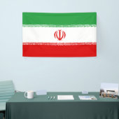 Banderoles Drapeau iranien (Iran) (Persan) (Salon professionnel)