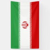 Banderoles Drapeau iranien (Iran) (Persan) (Vertical)