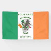 Drapeau irlandais - Californie Irlande