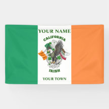 Drapeau irlandais - Californie Irlande