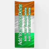 Banderoles Drapeau irlandais Parti irlandais Anniversaire St  (Vertical)