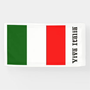 Banderoles Drapeau italien Viva Italia