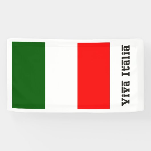 Banderoles Drapeau italien Viva Italia (Horizontal)