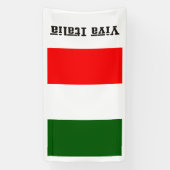 Banderoles Drapeau italien Viva Italia (Verticale)