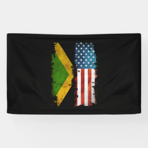 Banderoles Drapeau jamaïcain américain Jamaïque États-Unis