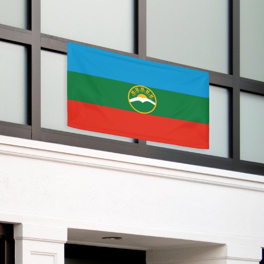 Banderoles Drapeau Karachay Cherkessia (Bâtiment extérieur)