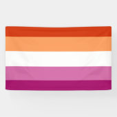 Banderoles Drapeau lesbien (Horizontal)