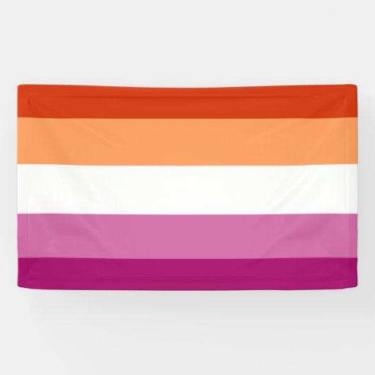 Banderoles Drapeau lesbien (Horizontal)