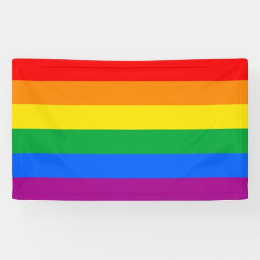 Banderoles Drapeau LGBT Pride / Drapeau arc-en-ciel (Horizontal)