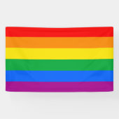 Banderoles Drapeau LGBT Pride / Drapeau Rainbow (Horizontal)