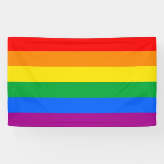 Banderoles Drapeau LGBT Pride / Drapeau Rainbow (Horizontal)