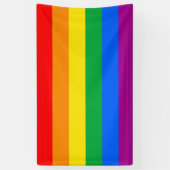 Banderoles Drapeau LGBT Pride / Drapeau Rainbow (Vertical)