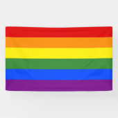 Banderoles Drapeau LGBTQ Pride Arc-en-ciel (Horizontal)