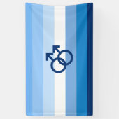 Banderoles Drapeau MLM Gay Male Pride (Vertical)