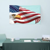 Banderoles Drapeau Modèle et aigle (Salon professionnel)