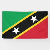 Banderoles Drapeau national de Saint-Kitts-et-Nevis (Caraïbes (Horizontal)