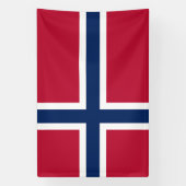 Banderoles Drapeau norvégien (Verticale)