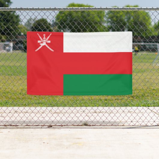 Banderoles Drapeau Oman (En situation)