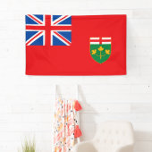 Banderoles Drapeau ONTARIO (En situation)