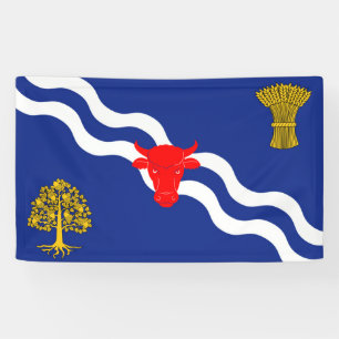 Banderoles Drapeau Oxfordshire oxford england province symbol