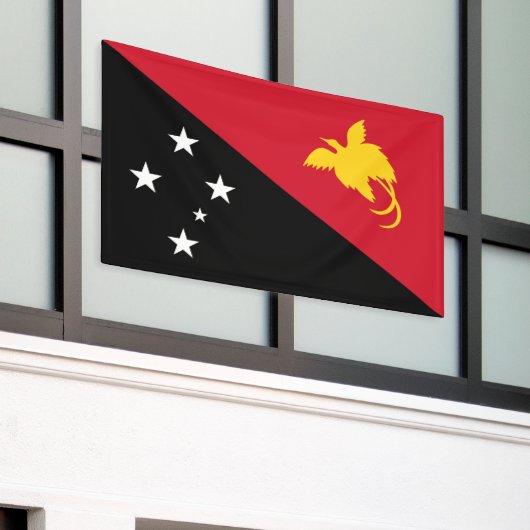 Banderoles Drapeau Papouasie-Nouvelle-Guinée (Bâtiment extérieur)