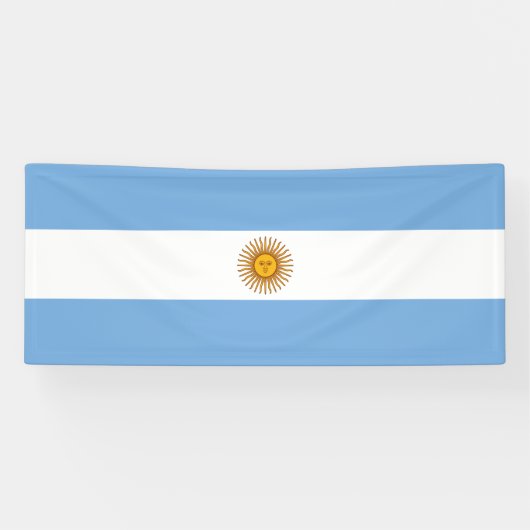 Banderoles Drapeau patriotique argentin (Horizontal)