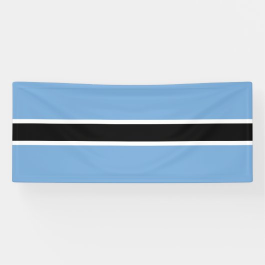 Banderoles Drapeau patriotique du Botswana (Horizontal)