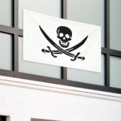 Banderoles Drapeau pirate crâne épées croisées (Bâtiment extérieur)