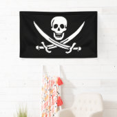 Banderoles Drapeau Pirate Jolly Roger (En situation)