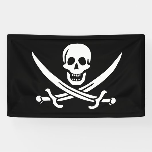 Banderoles Drapeau Pirate Jolly Roger (Horizontal)