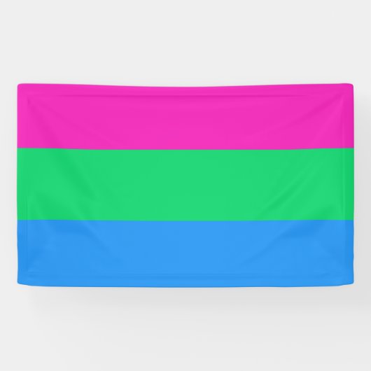 Banderoles Drapeau polysexuel (Horizontal)