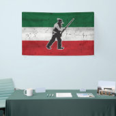 Banderoles Drapeau Québec et Patriote Henri Julien érodé (Salon professionnel)