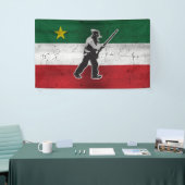 Banderoles Drapeau Québec et Patriote Henri Julien érodé (Salon professionnel)