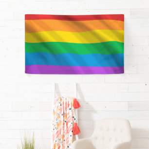 Banderoles Drapeau Rainbow LGBT
