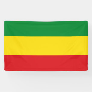Banderoles Drapeau rastafari éthiopien Rasta