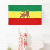 Banderoles Drapeau rastafarien (Rastafarianisme) (Rasta) (En situation)