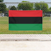 Banderoles Drapeau rouge, noir et vert (En situation)