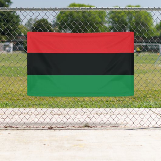 Banderoles Drapeau rouge, noir et vert (En situation)