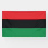 Banderoles Drapeau rouge, noir et vert (Horizontal)