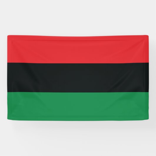 Banderoles Drapeau rouge, noir et vert (Horizontal)