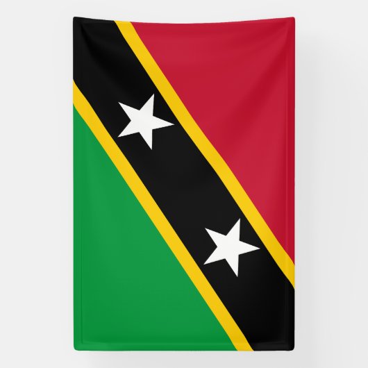 Banderoles Drapeau Saint-Kitts-et-Nevis (Verticale)