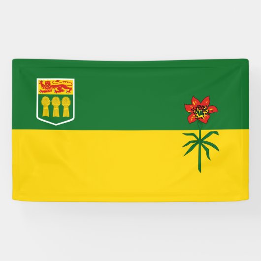 Banderoles Drapeau Saskatchewan (Horizontal)